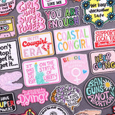 Bügelaufkleber - Power Schrift